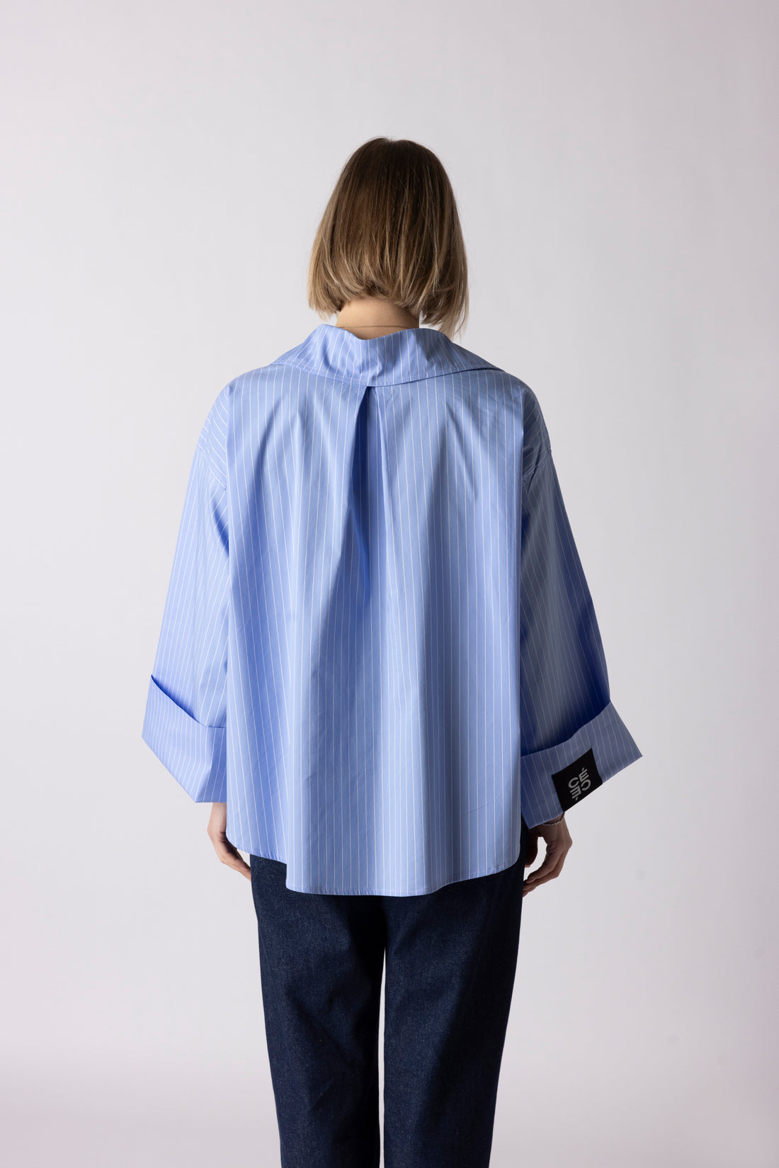 DADDY BLOUSE SHORT BLUE