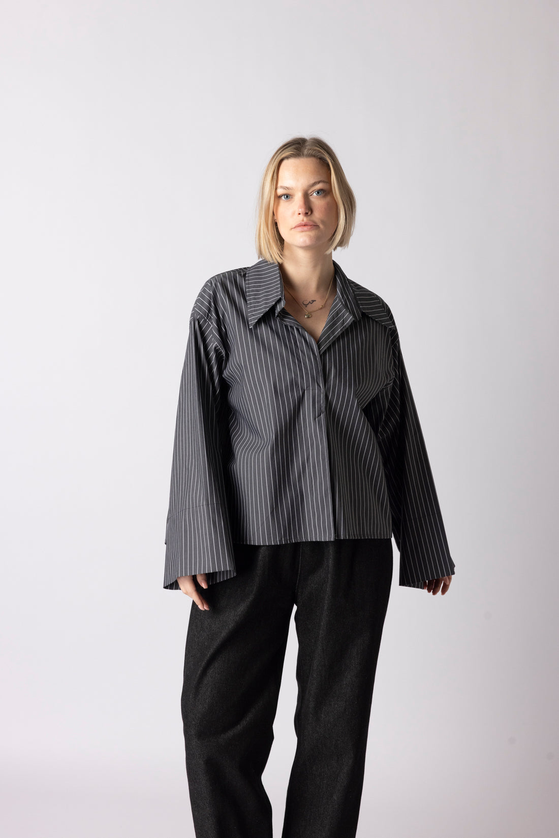 DADDY BLOUSE SHORT GREY
