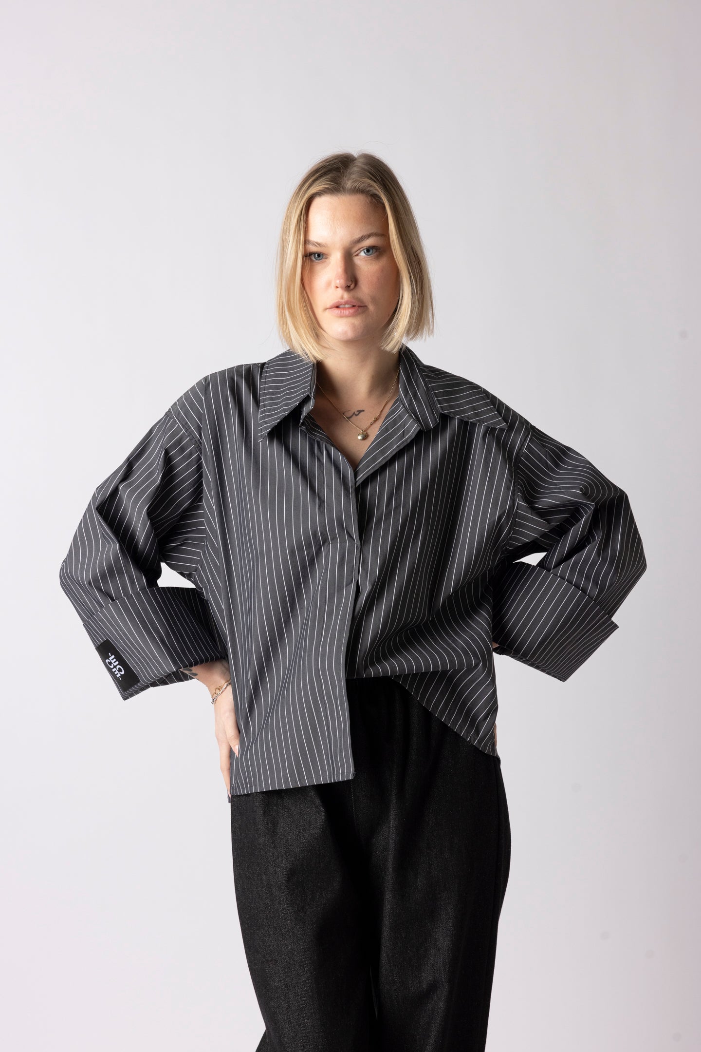 DADDY BLOUSE SHORT GREY