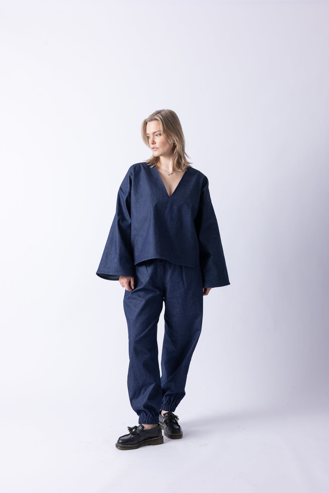 DENIM JOGGER BLUE