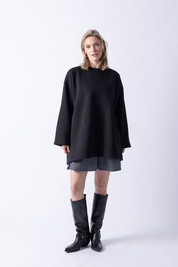 LONG SLEEVE SWEATER BLACK