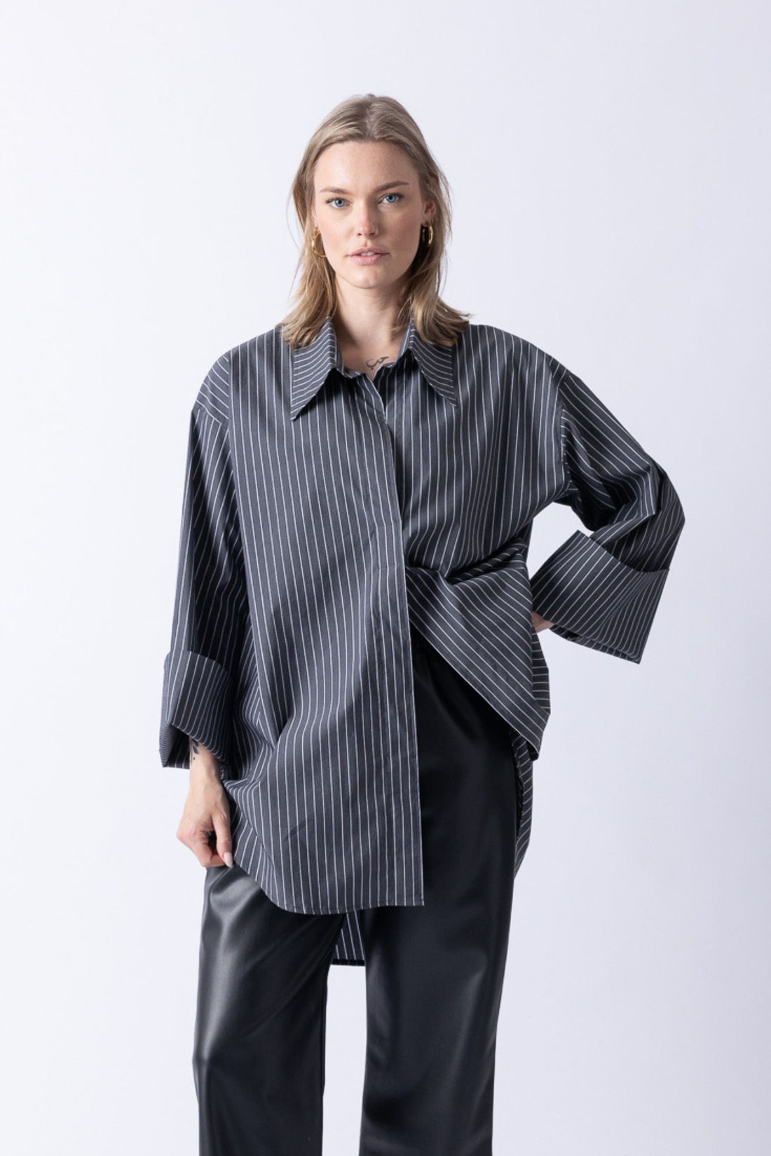 DADDY BLOUSE LONG STRIPE