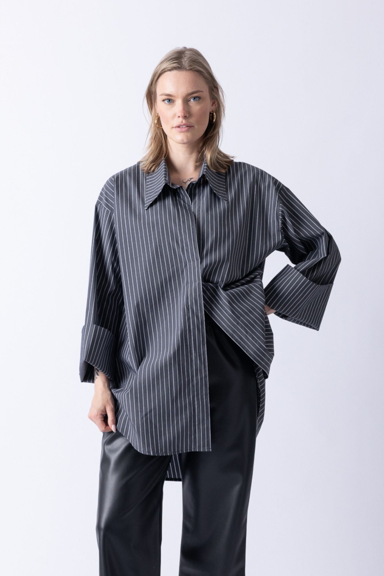 DADDY BLOUSE LONG STRIPE