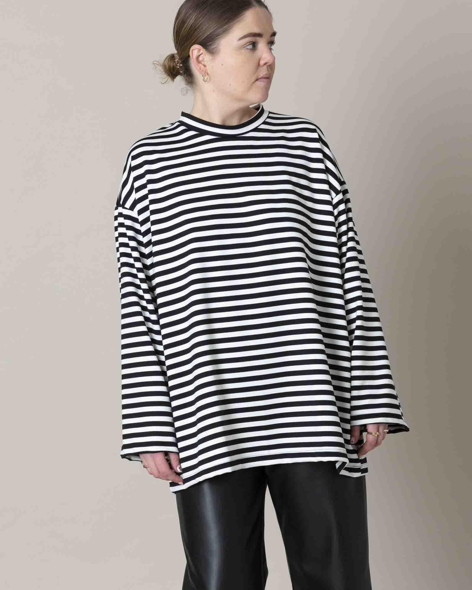 STRIPED BIG T WIDE SLEEVES - CÉ Official